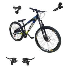Imagem de Bicicleta Vikingx Tuff 25 Aro 26 Aluminio 24v Cambios Shimano Freio Di