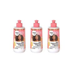 Imagem de Creme Pentear Salon Line 300Ml Sos Cachos Mel Restaura - 3Un