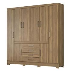 Imagem de Guarda Roupa Casal New Realce 8 Portas E 4 Gavetas Amêndola - Demóbile Amêndola