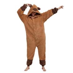 Imagem de Pijama de macacão LATH.PIN Capivara para adultos, fantasia de Hallowee
