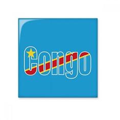Imagem de Decalque brilhante de ejo de cerâmica com nome da bandeira do Congo