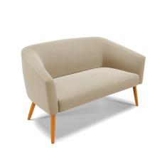 Imagem de Namoradeira 02 Lugares Suede Castanho Marrom Rato