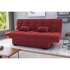 Imagem de Sofá Cama Esmeralda Veludo Vinho E432 - Matrix