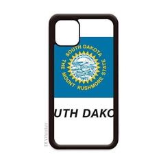 Imagem de Capa com perfil de bandeira da Dakota do Sul para iPhone 12 Pro Max para Apple Mini Mobile Case Shell