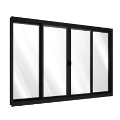 Imagem de Janela De Alum nio De Correr Central 4 Folhas 100x200cm Riobr