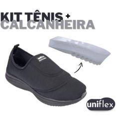 Imagem de Kit Tênis Meia Ortopédico Calce Fácil Casual + Calcanheira Anti Impact