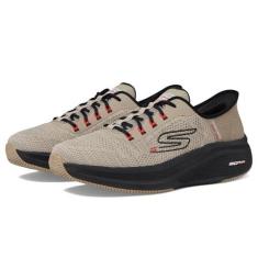 Imagem de Skechers Tênis masculino Hands Free Slip-ins: Go Run Elevate 2.0 Steady Motion, Castanho-acinzentado/preto, 41