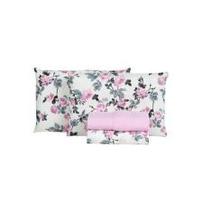 Imagem de Jogo de Lençol Casal 3 Peças Algodão 400 Fios Estampado Luxo - Gaby en