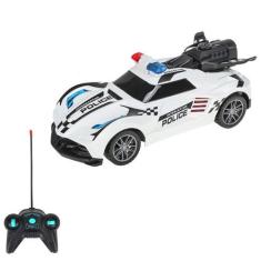 Imagem de Carrinho De Controle Remoto Polícia Bravox 7 Funções Escala 1:24 - Art