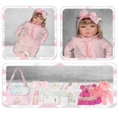 Imagem de Boneca Reborn Bebê Realista Presente Menina Criança Linda - Cegonha Re