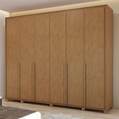 Imagem de Guarda-Roupa Casal Imperatore 6 Portas 6 Gavetas 100% Mdf 81668.284 Amêndoa Clean -  Móveis Lopas