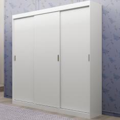 Imagem de Guarda Roupa Infantil 3 Portas 4 Gav 3 Espelhos Branco Mega