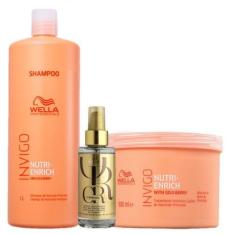 Imagem de Kit Wella Professionals Invigo Nutri Enrich Reflections Cuidado Capila