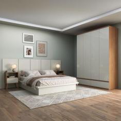 Imagem de Guarda-roupa 180 Cm com 4 Portas Quarto - Pradel