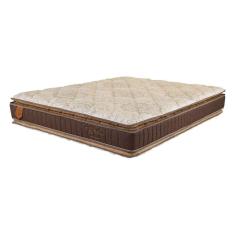 Imagem de Colchão King Size 193X203X28 Bali Prorelax Molas Ensacadas Pillow Top Duplo - Marrom