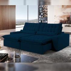 Imagem de Sofá Retrátil E Reclinável 250cm Domínio - Montano Estofados