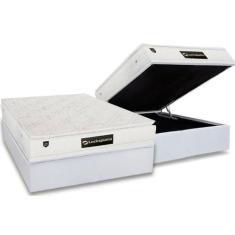 Imagem de Conjunto Box Baú Casal: Colchão Espuma Luckspuma MasterPocket Satisfac