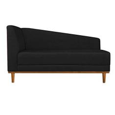 Imagem de Recamier Monet Composê Couro Nozes com Linho Base de Madeira - D'Rossi