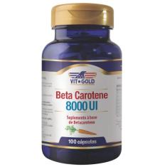 Imagem de Vitamina A Beta Caroteno 8000 UI Vitgold 100 capsulas