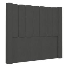 Imagem de Cabeceira Casal King Cama Box 195cm Claire I02 Veludo Chumbo - Mpozena