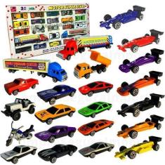 Imagem de Kit 25 Carrinhos De Metal Carro De Brinquedo Miniaturas - Csimports