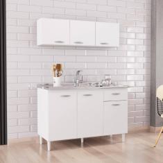 Imagem de Cozinha Compacta 6 Portas 1 Gaveta Chic Poquema