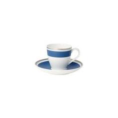 Imagem de Xícara para Café com Pires Villeroy e Boch Anmut Petrol Blue 100 ml - Cada