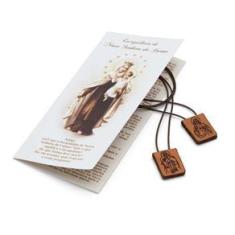 Imagem de Escapulário Couro Nossa Senhora do Carmo com Folheto