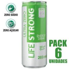 Imagem de Energético Life Strong Energy Drink 6 Unidades Maça Verde
