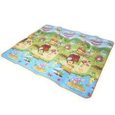 Imagem de Tapete De Atividade Bebe Infantil Emborrachado 2X1 Recreação 1,80X2,00