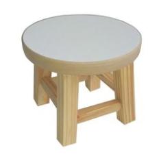 Imagem de Banqueta Mini Hardman Madeira Natural AssentoMdf 