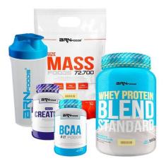 Imagem de Kit Size Mass 3kg+ Blend Standard 900g+ Creatina 100g Nutricional