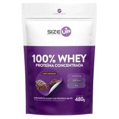 Imagem de 100% Whey 480 G - Size Up  Chocolate  Chocolate 480 G