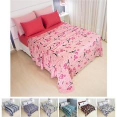 Imagem de Jogo De Lençol Queen 4 Peças Malha 100% Algodão - Cozzilar