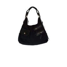 Imagem de Bolsa Feminina de Lona Stripped Zup Cor Preto