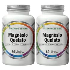 Imagem de Kit 2X Magnésio Quelato 60 cápsulas - Flora nativa