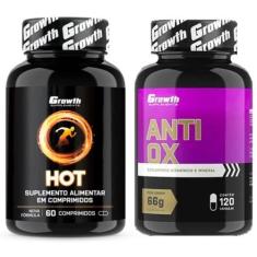 Imagem de Hot Termogênico 60 Caps + Anti-Ox 120 Caps Growth Supplements