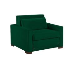 Imagem de Sofa Cama Solteiro Sofia 1 Lugar 110cm Talento Móveis Verde