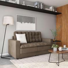 Imagem de Sofá 3 Lugares Retrátil Berlim Suede Bege