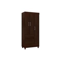 Imagem de Guarda Roupa 3 Portas E 2 Gavetas Wind Ebano Demobile
