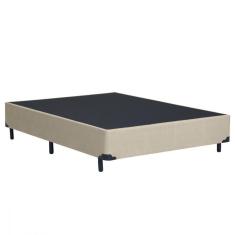 Imagem de Base Cama de Casal Box 138x188x25 Corino Linho Areia Dancar