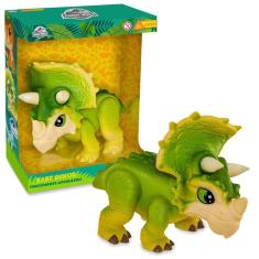 Imagem de Boneco Baby Dino Dinossauro Triceratops Verde Jurassic World Presente Brinquedo Criança 1468