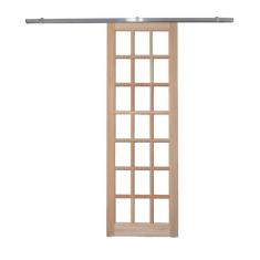 Imagem de Porta Correr Quadriculada Kit Aluminio 210x82