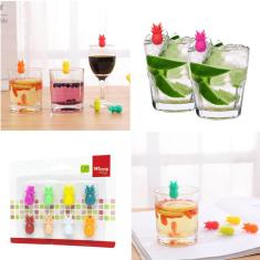 Imagem de Kit Com 8 Marcadores Para Copos E Taças De Silicone