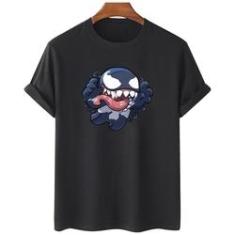 Imagem de Camiseta feminina algodao Venom Stitch Fofo Vilão Marvel