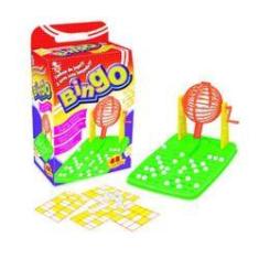 JOGO BINGO 48 CARTELAS 90 BOLINHAS GLOBO GIRATÓRIO BRINQUEDO