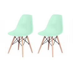 Imagem de Kit 2 Cadeiras Charles Eames Eiffel Wood Design Varias Cores Trato