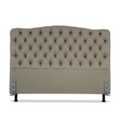 Imagem de Cabeceira de Cama Box Queen 158 cm Dunas Larhome Linho Bege escuro.