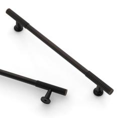 Imagem de Asidrama Pacote com 10 puxadores de armário de cozinha de bronze polido a óleo de 7,5 polegadas (192 mm), puxadores de armário de cozinha para puxadores de gaveta de armário