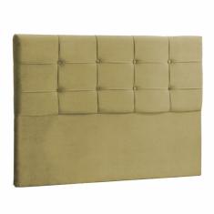 Imagem de Cabeceira Casal Jordania 140 CM Suede Bege - D A Decor